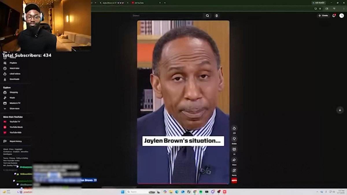 😳 Jaylen Brown went on his live stream over the weekend to address comments Stephen A. Smith made about him.