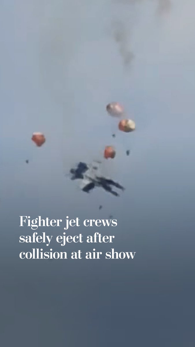 Four crew members were found safe after they were forced to eject during a mid-air collision between two Navy jets at an Idaho air show on May 17.