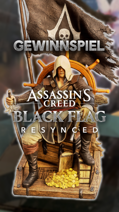 🏴☠️ Gewinnspiel 🏴☠️ Ahoi, Freibeuter und solche, die es werden wollen. Eine unserer Kaperfahrten hat einen wahren Schatz an Bord geholt – die Figur des Edward Kenway aus der limitierten Collector's Edition von Assassin's Creed Black Flag Resynced! ⚔️ Um eine Chance auf den Gewinn dieses einzigartigen Sammlerstücks zu haben, müsst ihr einfach Folgendes tun: 1️⃣ Liked diesen Post 2️⃣ Folgt Assassins Creed GSA und UbisoftDE 3️⃣ Verratet uns, wie euer Piratenschiff heißen würde