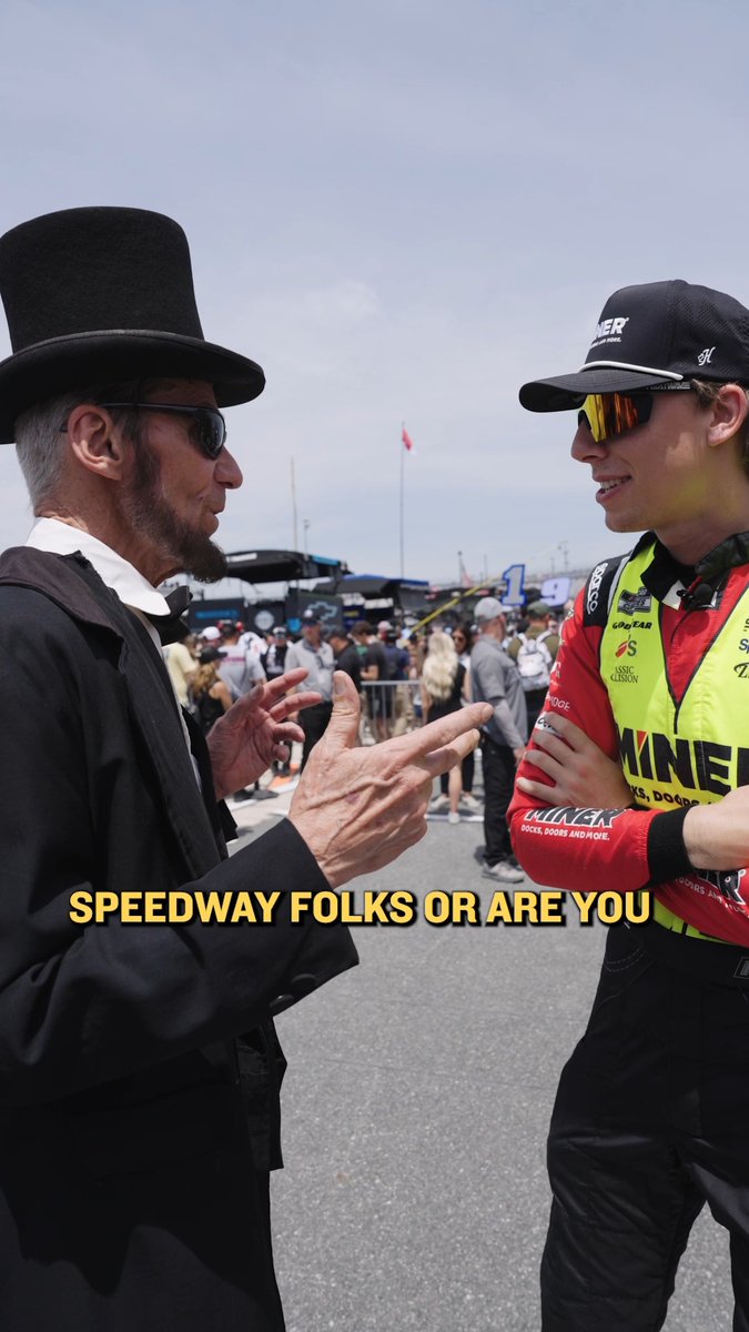 You never know who will show up at the #AllStarRace! 🎩 Follow along to see how Carson Hocevar prepared for the action at the Dover Motor Speedway.
