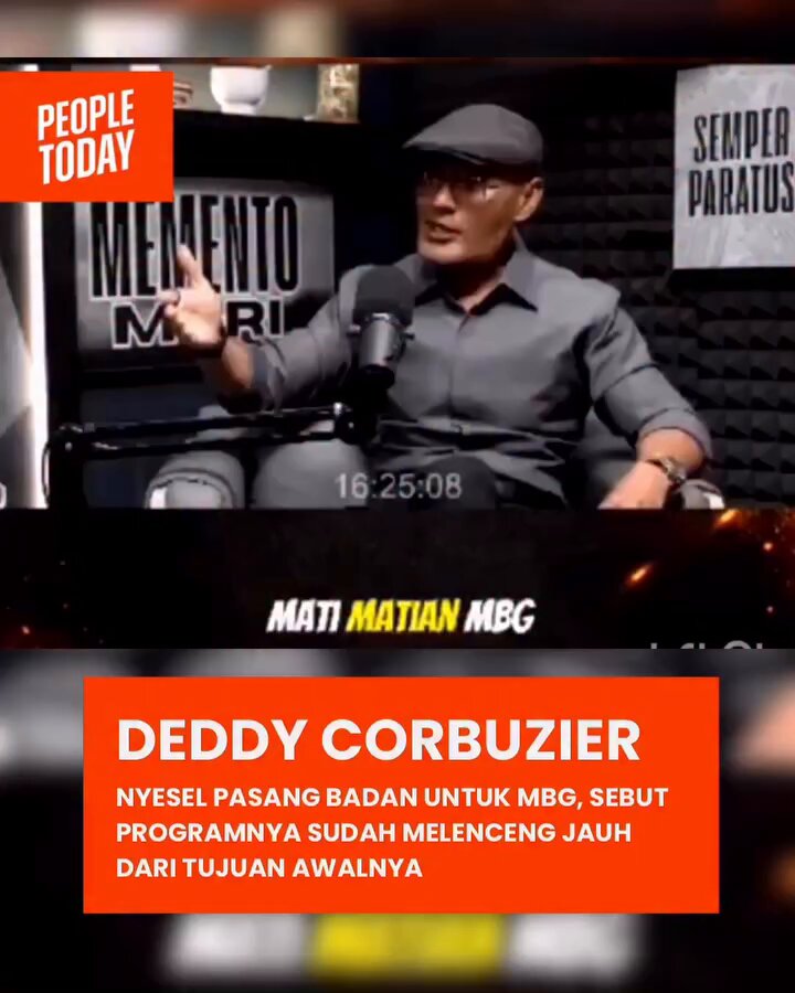 Deddy Corbuzier nyesel pasang badan untuk MBG ‼️ Sekarang dia sadar bangun dari tidurnya 😁😂‼️