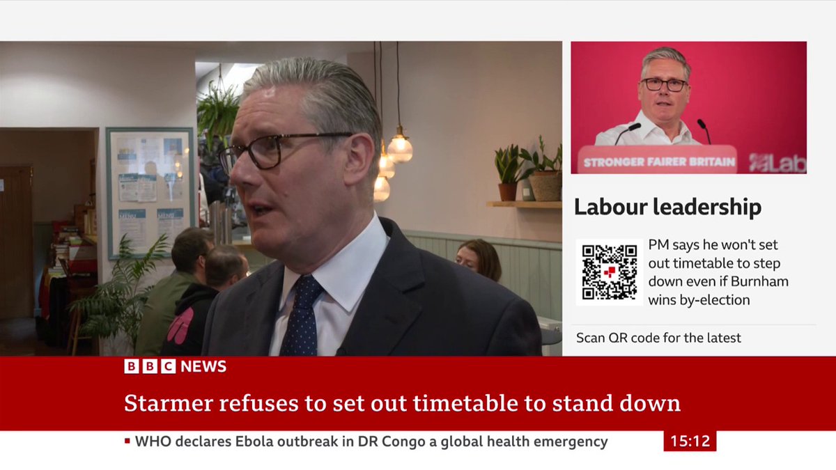 "I do want to fight the next election... I'm not going to walk away," PM Keir Starmer says Follow latest updates: