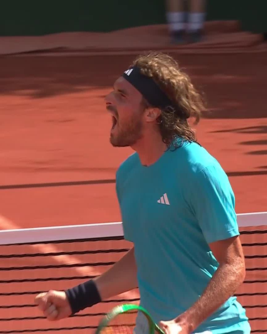 Strong start for Stef 💪 A tough 6-4 7-6(8) win sees Stefanos Tsitsipas past Mpetshi Perricard! #GonetGenevaOpen