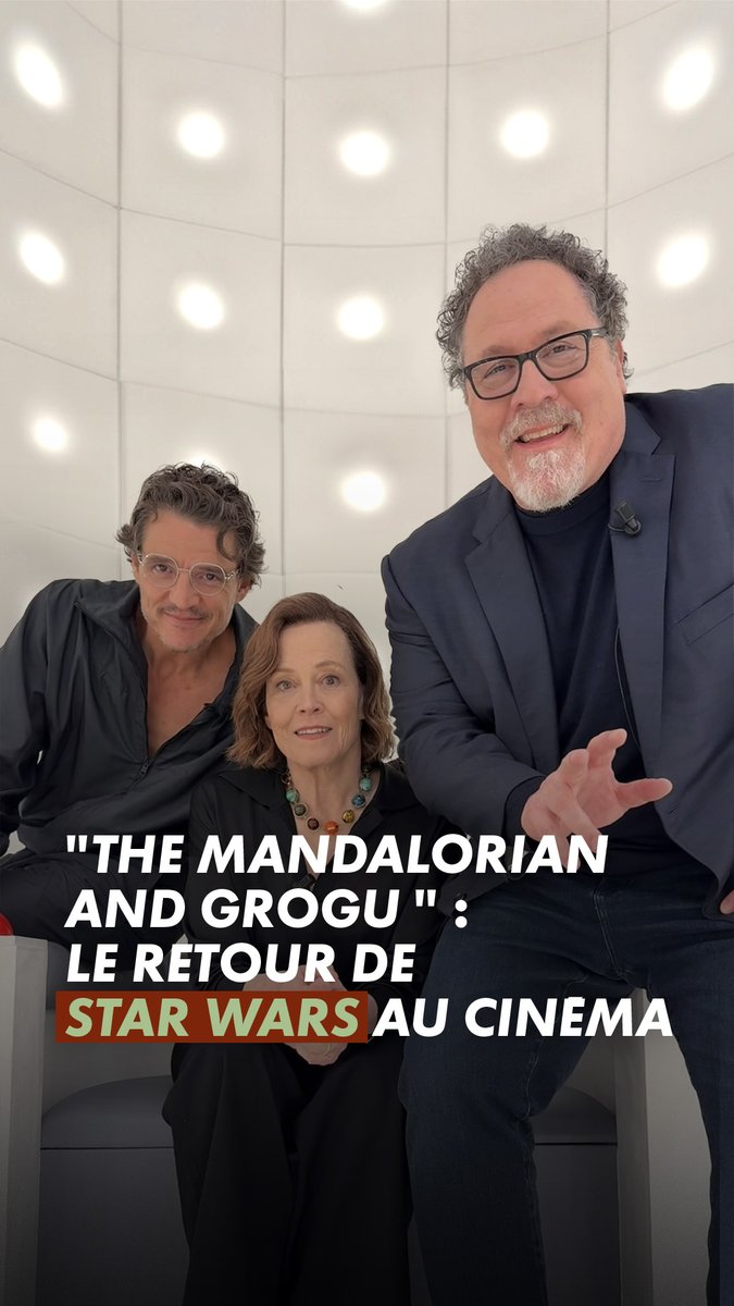 7 ans plus tard, #StarWars est de retour au cinéma avec à la réal Jon Favreau et une Sigourney Weaver et un Pedro Pascal incroyables 🥷 #TheMandalorianandGrogu