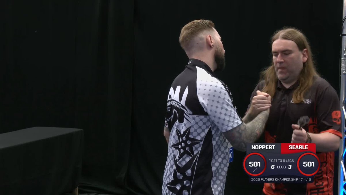 NOPPERT FREEZES SEARLE! Danny Noppert wins five straight legs to pick up his fourth 6-3 victory of the day, this time defeating Ryan Searle to confirm his place in the quarter-finals! 📺 #PC17