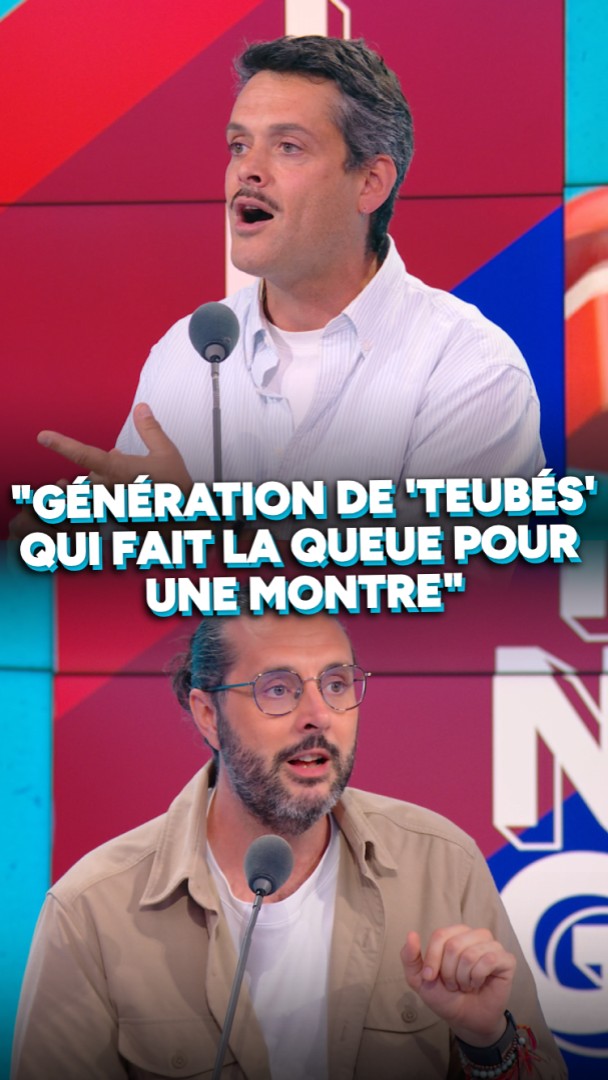 "Génération de 'teubés' qui fait la queue pour du Tasty Crousty, qui se démonte la tronche au protoxyde d’azote et qui fait la queue pendant des heures pour une collaboration" : l’avis tranché de Baptiste Des Monstiers sur la sortie de la montre Swatch x Audemars Piguet.