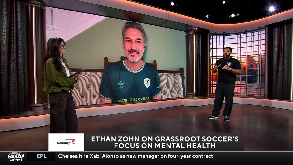 "There's a global crisis for mental health amongst young people." Ethan Zohn from Grassroot Soccer shares more on the incredible work the organization will be doing around this summer's World Cup 👏
