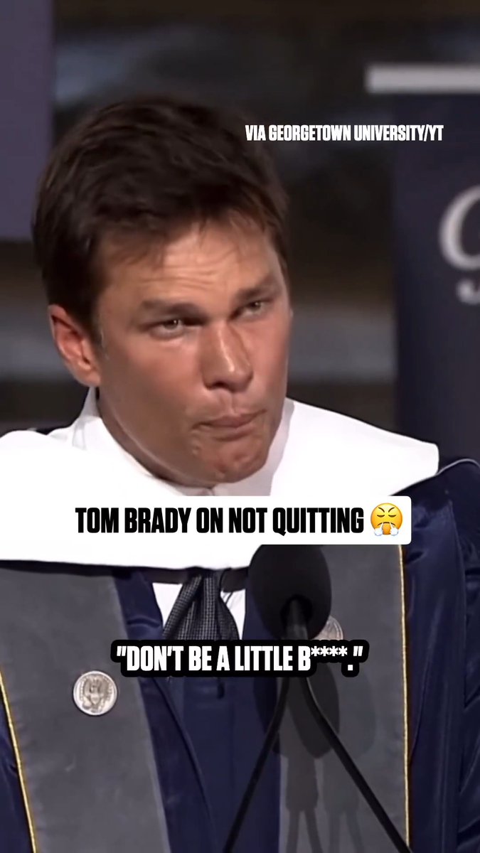 .Tom Brady had some inspirational words for Georgetown University students in his commencement speech this weekend 🙌 (via Georgetown University)