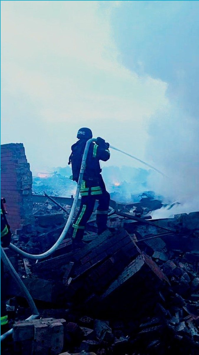 Russia targeted eight regions of Ukraine in its latest nighttime drone and missile barrage, Ukrainian President Volodymyr Zelenskyy said Monday. The city of Dnipro and the surrounding central region of Ukraine bore the brunt of the attack, according to officials. In Dnipro, fires broke out in residential buildings and an educational facility.