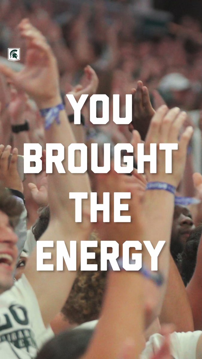 Difference Makers🟢⚪ Home games are special because of your energy, Spartans. Go Green!