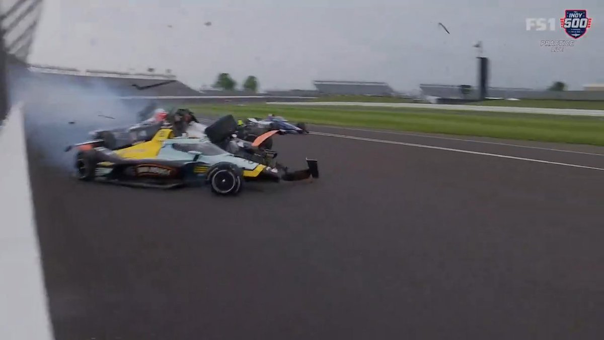 Another look at the incident that involved Alexander Rossi, Pato O'Ward and Romain Grosjean.