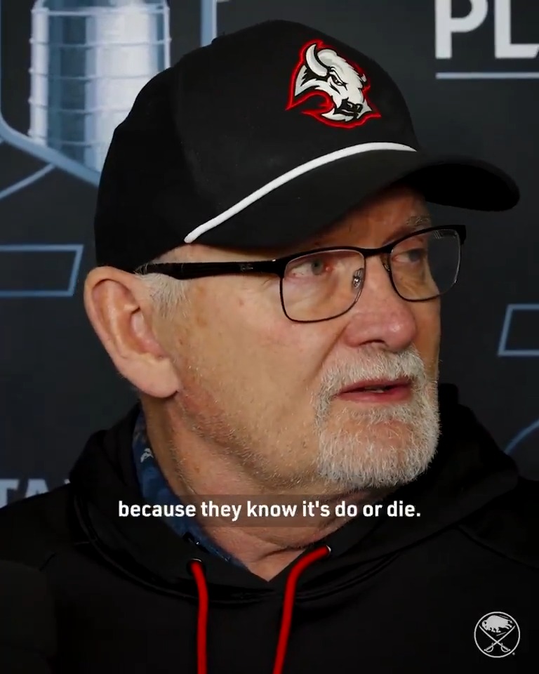 Game 7 ready. 😤 Watch Lindy Ruff's full presser →