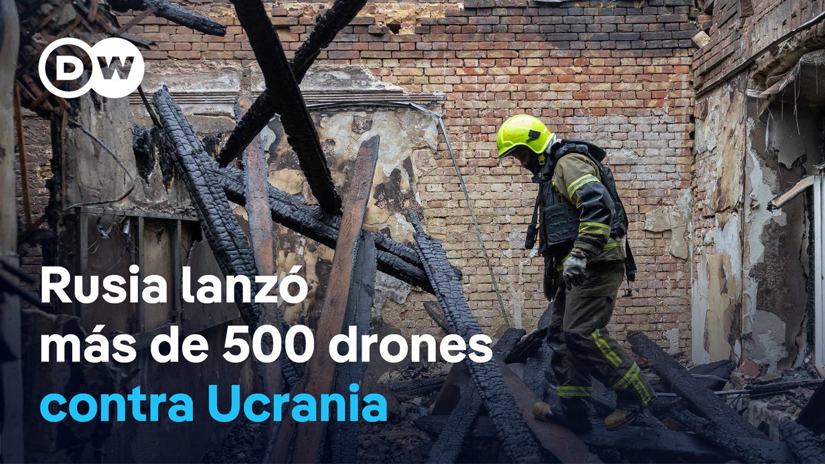 Fin de la tregua: ya van dos días de ataques masivos entre Rusia y Ucrania Las fuerzas del Kremlin lanzaron durante la madrugada del lunes más de 500 drones de larga distancia y 22 misiles contra territorio ucraniano. Kiev bombardeó Rusia el domingo con una andanada de 600 drones. El presidente de Ucrania, Volodimir Zelenski, dijo que esta respuesta estaba "totalmente justificada" tras los últimos ataques rusos contra su país. Mientras, Moscú dice además que los riesgos nucleares aumentan cada día por ataques cerca de la planta de Zaporiyia. /cvml