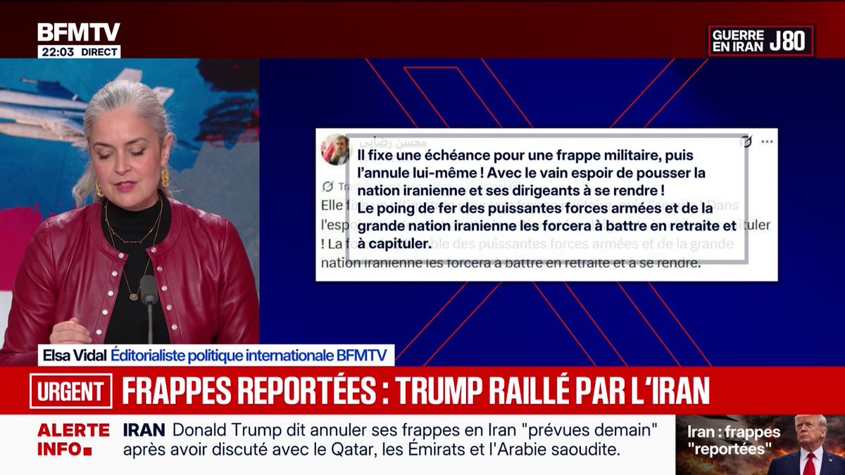Donald Trump reporte des frappes: "Le poing de fer de la grande nation iranienne les forcera à battre en retraite", réagit l’Iran
