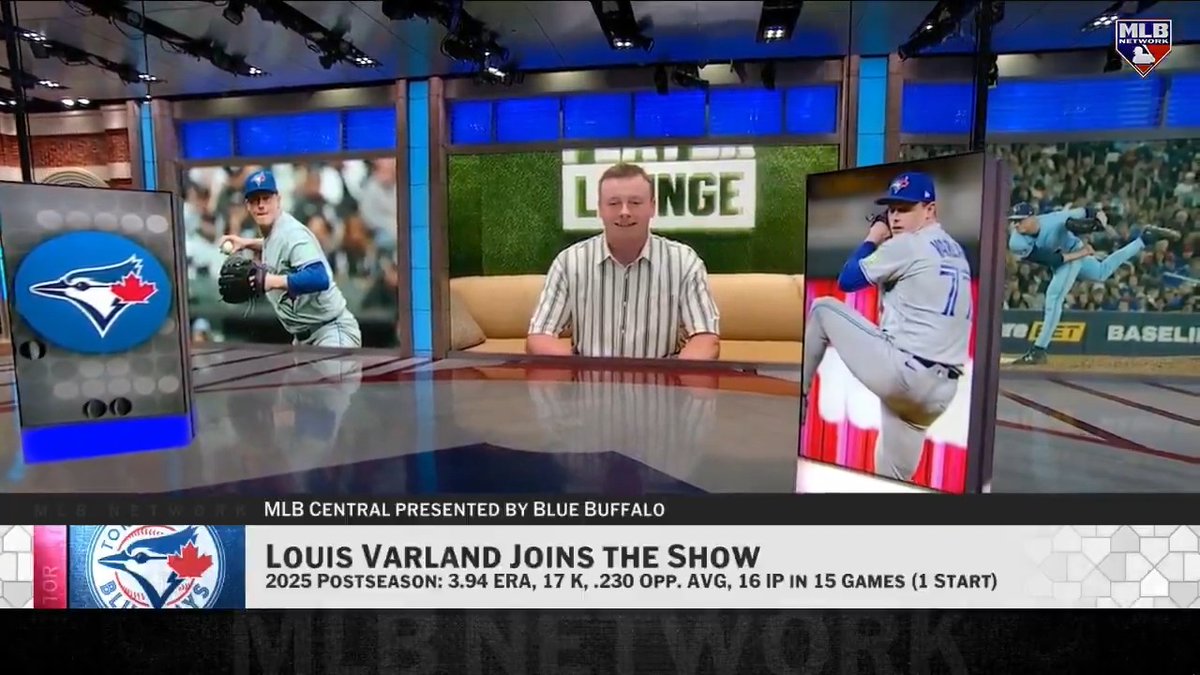 After setting a Postseason record for most appearances, Louis Varland has come out with a 0.38 ERA through his first 22 games of the season! 🔥 The Toronto Blue Jays reliever stopped by #MLBCentral to reflect on last year's run to the World Series and more.