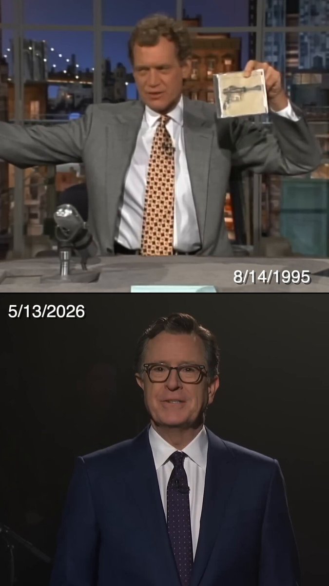 Foo Fighters' first and last performance on The Late Show, 31 years apart.