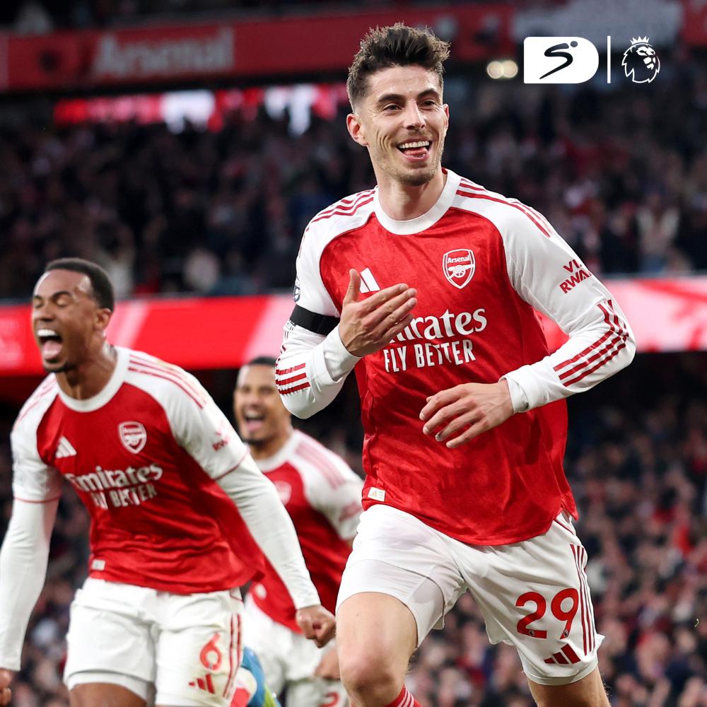 The set-pieces keep rolling in for the Gunners 🤩 Kai Havertz brings Arsenal closer to the Premier League title.