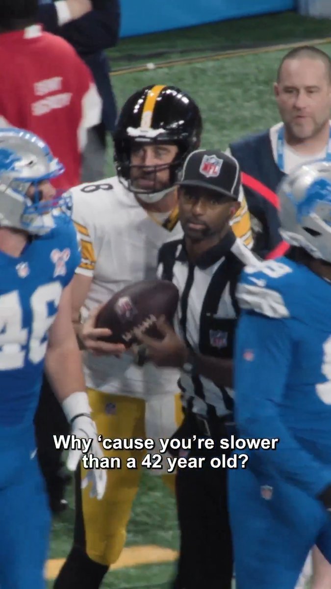 Aaron Rodgers brought the trash talk last season 😂 @Steelers (via NFL Films)
