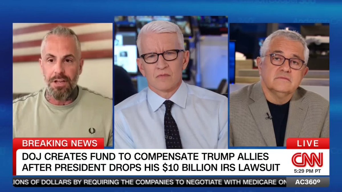 Former D.C. police officer Michael Fanone, who was violently attacked and injured defending the Capitol on January 6th, calls the creation of a DOJ fund to pay political allies of the president with taxpayer money "rubbing salt in the wound."