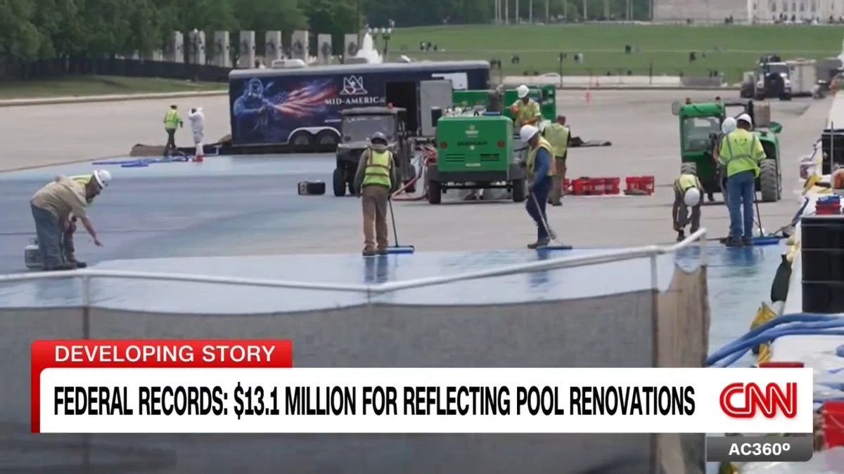 There's a legal fight over the president's reflecting pool renovations in the nation's capital, as the price tag rises. CNN's Sunlen Serfaty has the details.