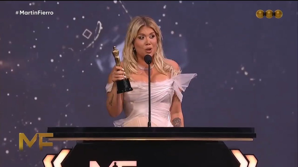 "Wanda Nara": Porque ganó el premio a Mejor Labor en Conducción Femenina en los #MartinFierro