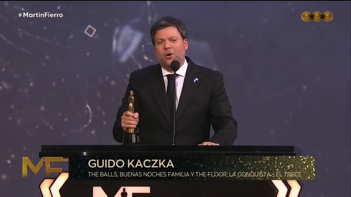 "Guido": Porque Guido Kaczka ganó el premio a Mejor Labor en Conducción Masculina en los #MartinFierro