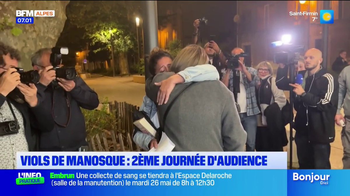 ⚖️ Procès des "viols de Manosque" : "une relation de maître et esclave", des rapports "tarifiés"... les témoignages glaçants de la première journée d'audience À Digne-les-Bains, les débats se sont ouverts avec l'audition des proches de la victime et d'une enquêtrice