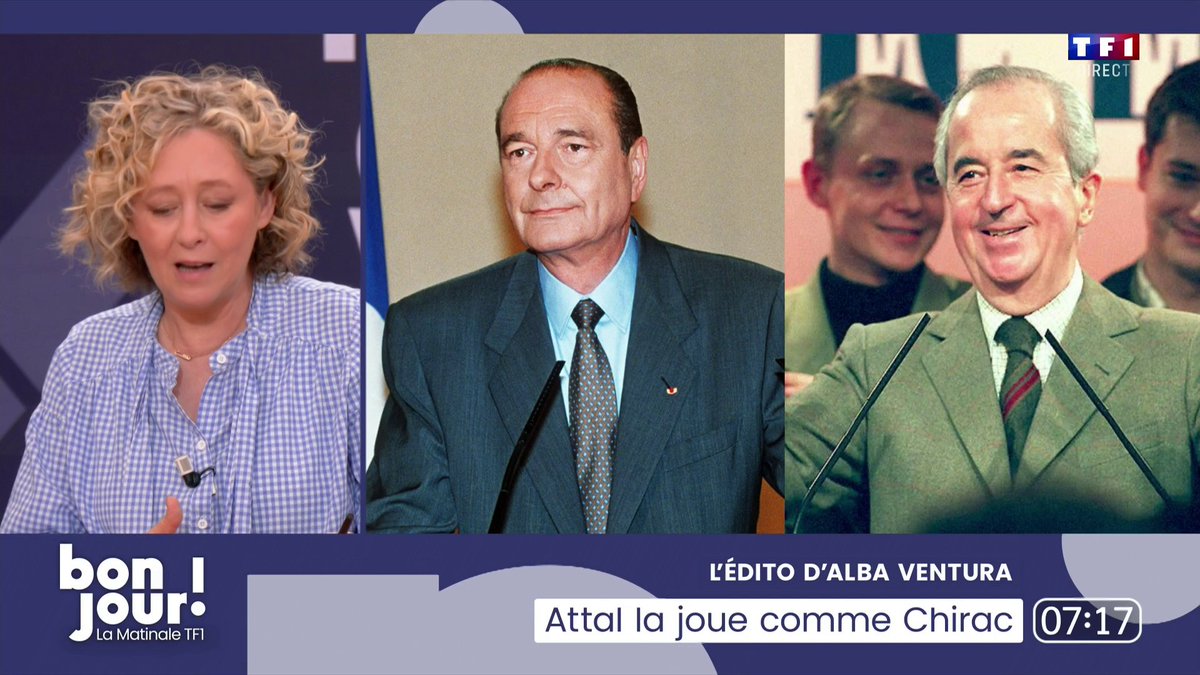 Gabriel Attal la joue comme Jacques Chirac 📺 L'édito de Alba Ventura dans #BonjourLaMatinaleTF1