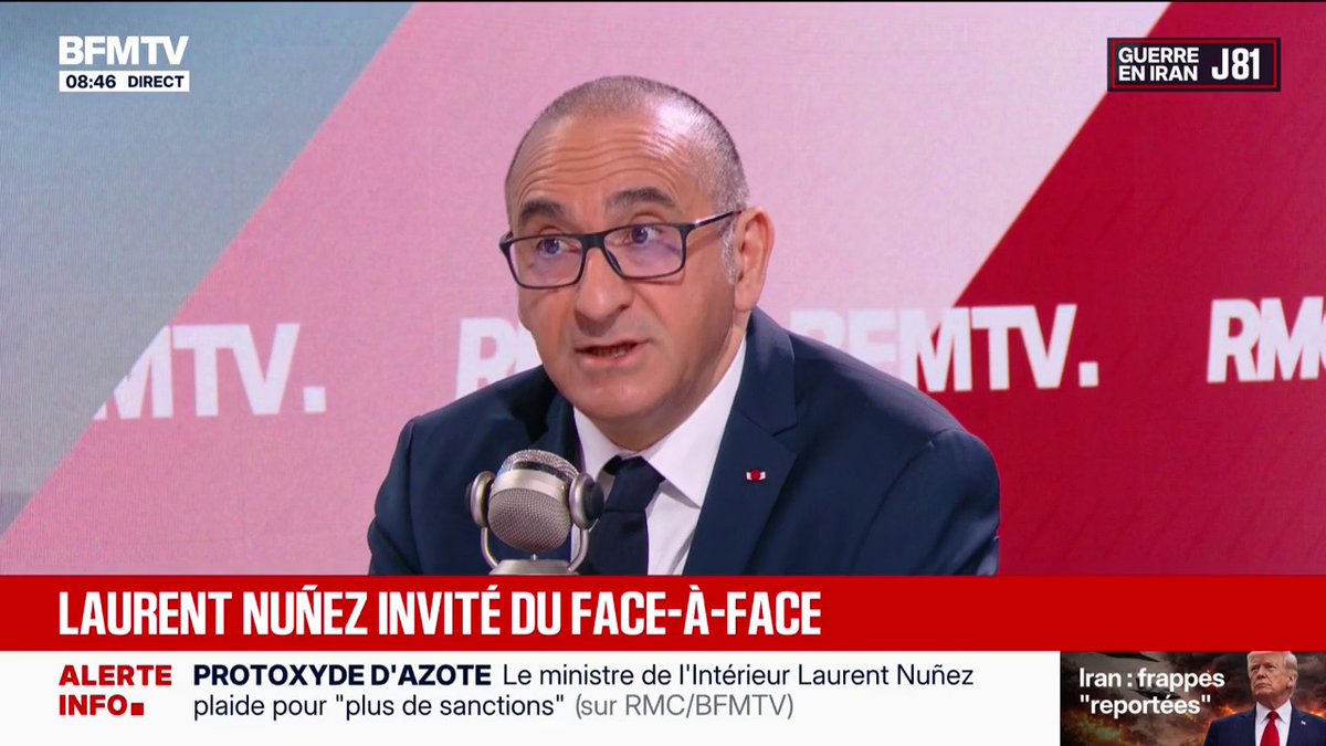 💬 "Un maire doit respecter la loi" ➡️ Laurent Nuñez sur le procès de Robert Ménard, qui a refusé de célébrer le mariage d'une personne sous OQTF