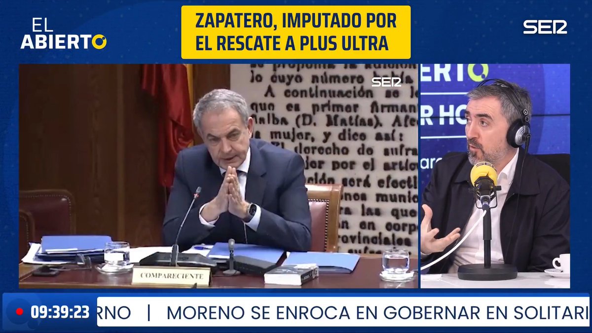 "Una de las claves para que exista tráfico de influencias es que tiene que haber un funcionario público que acceda a una operación ilegal por algún tipo de favor económico. Y Zapatero no puede ser porque hace años que dejó los cargos públicos" 📻 Ignacio Escolar en #ElAbierto