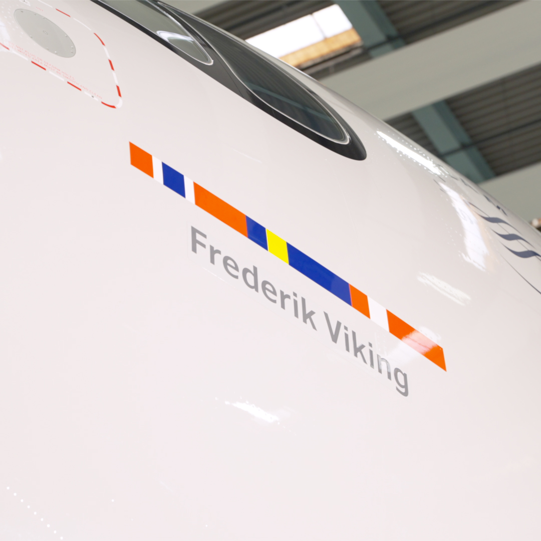Introducing Frederik Viking ✈️ — our new Airbus A350-900, named in honour of King Frederik X of Denmark. The aircraft departed Copenhagen for Seoul on 18 May as we mark 80 years of connecting Scandinavia with the world.