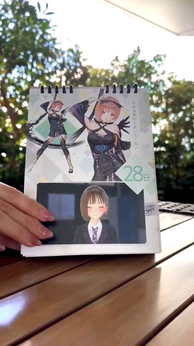 #ブルリフQ BOXのアイテムのサンプルを紹介します💌 今回は 「日替わりヒロイン日めくり万年カレンダー」と、 「繰り返し使える!クリアメモボード&マーカーセット」をお見せします📅🖊 毎日の生活がちょっぴり楽しくなるかも?!