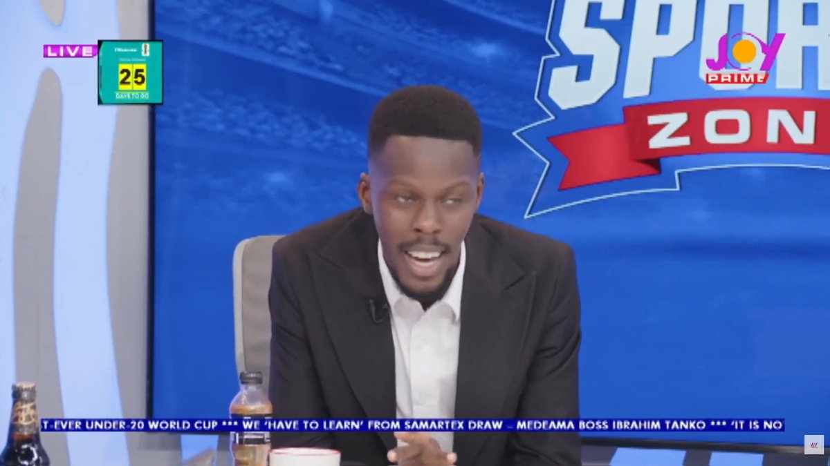‘Pep Guardiola is running away because he knows in the next ten years the red side of London will dominate the Premier League’ Mr. Daniel Koranteng addresses Arsenal fans. #SportsZone | #JoySports