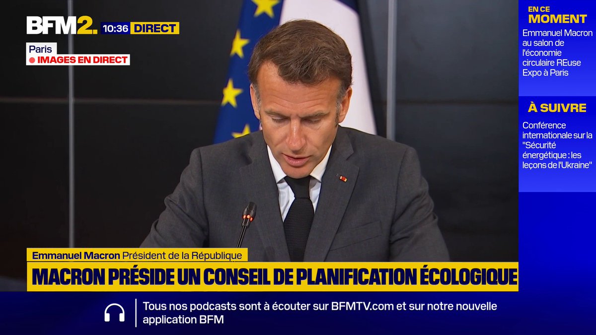 💬"Je pense qu'il faut maintenant bouger" ➡️Consigne sur les bouteilles en plastique: Emmanuel Macron demande au gouvernement d'engager la concertation #BFM2
