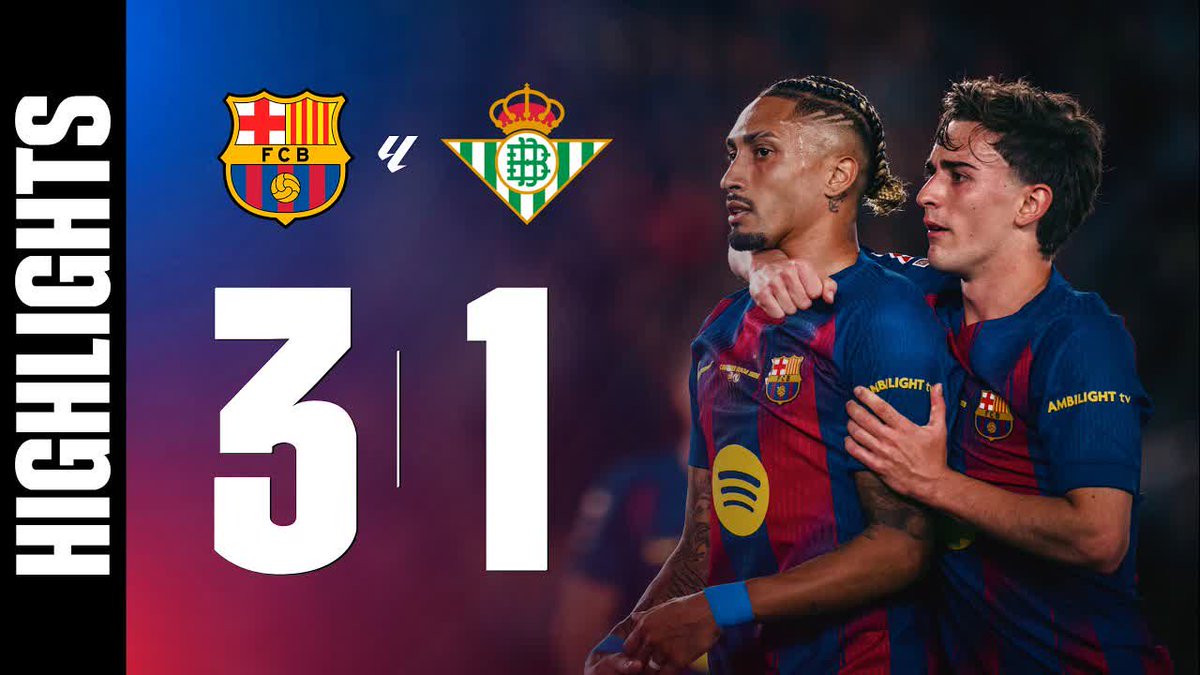 FC BARCELONA 3️⃣-1️⃣ Real Betis #BarçaBetis | #LaLigaHighlights