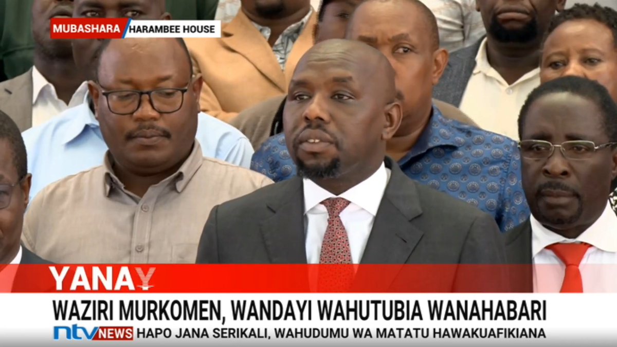 Murkomen: In the interceding period between now and Tuesday May 26, the ongoing strike is suspended for a period of one week to provide an avenue for consultations between the government and the stakeholders.