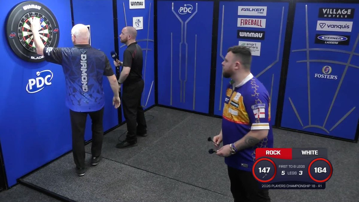 ROCK GETS THROUGH! Josh Rock battles past Ian White 6-3 in a scrappy affair book his spot in round two! 📺 #PC18