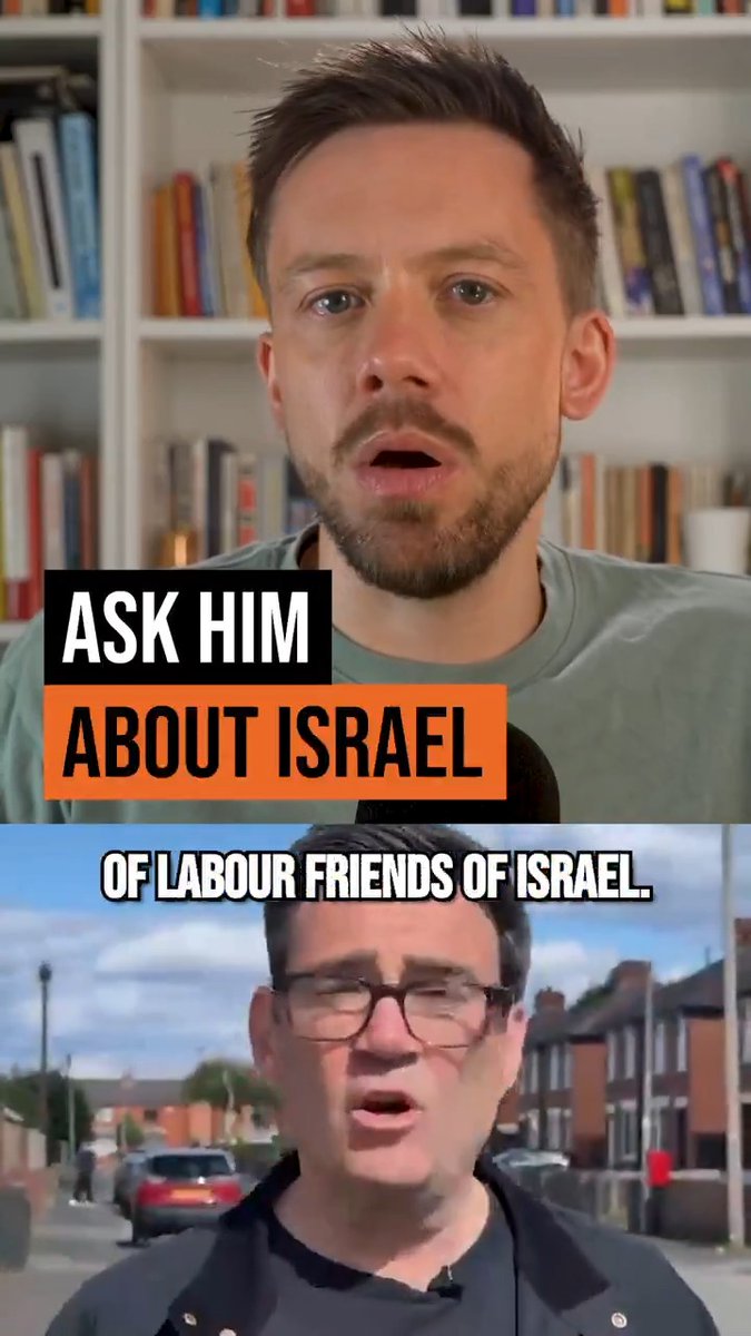 In 2015, Andy Burnham denounced "unjustified spitefulness towards Israel". He called Israel a beacon of civil liberties. Yet in October 2023, he called for a ceasefire in Gaza - long before Starmer. The question now is: does he recognise the genocide? will he impose sanctions?