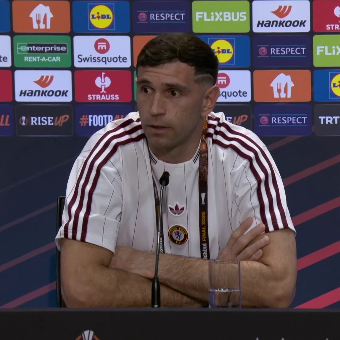 💬 "I'm really proud to stay - I made the right choice." Emi Martínez talks about his premature goodbye at the end of last season to now coming up to a Europa League final with Aston Villa 🧤