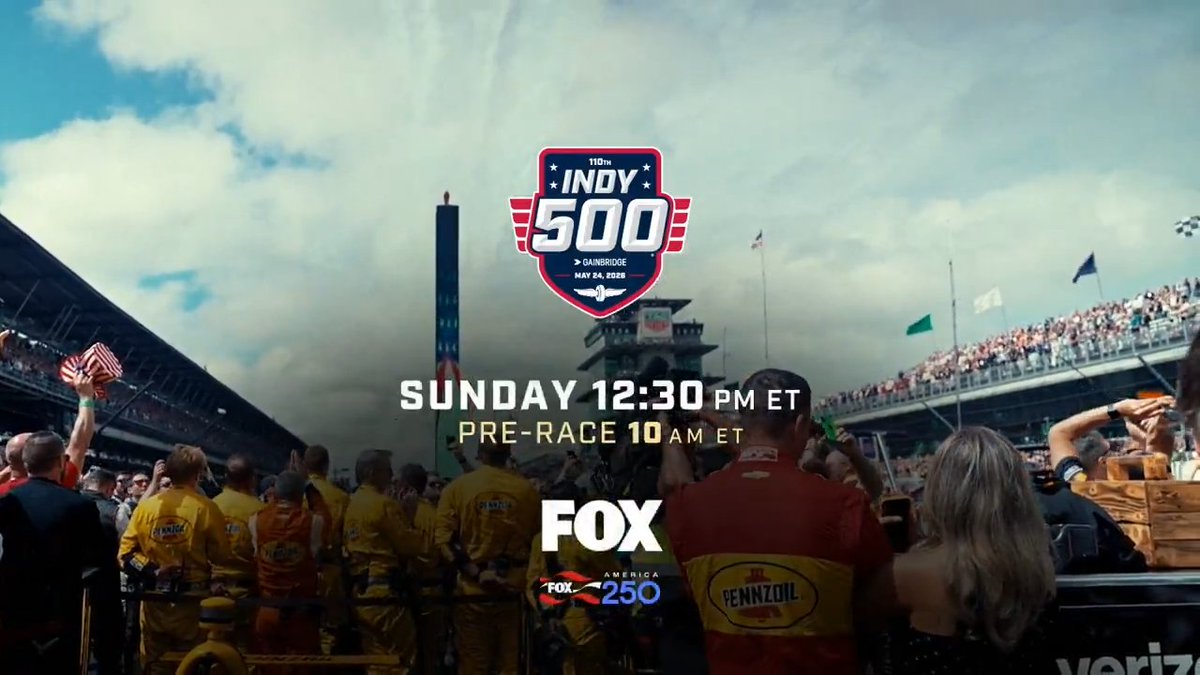 It's "The Greatest Spectacle in Racing" and it's only on FOX and FOX One.