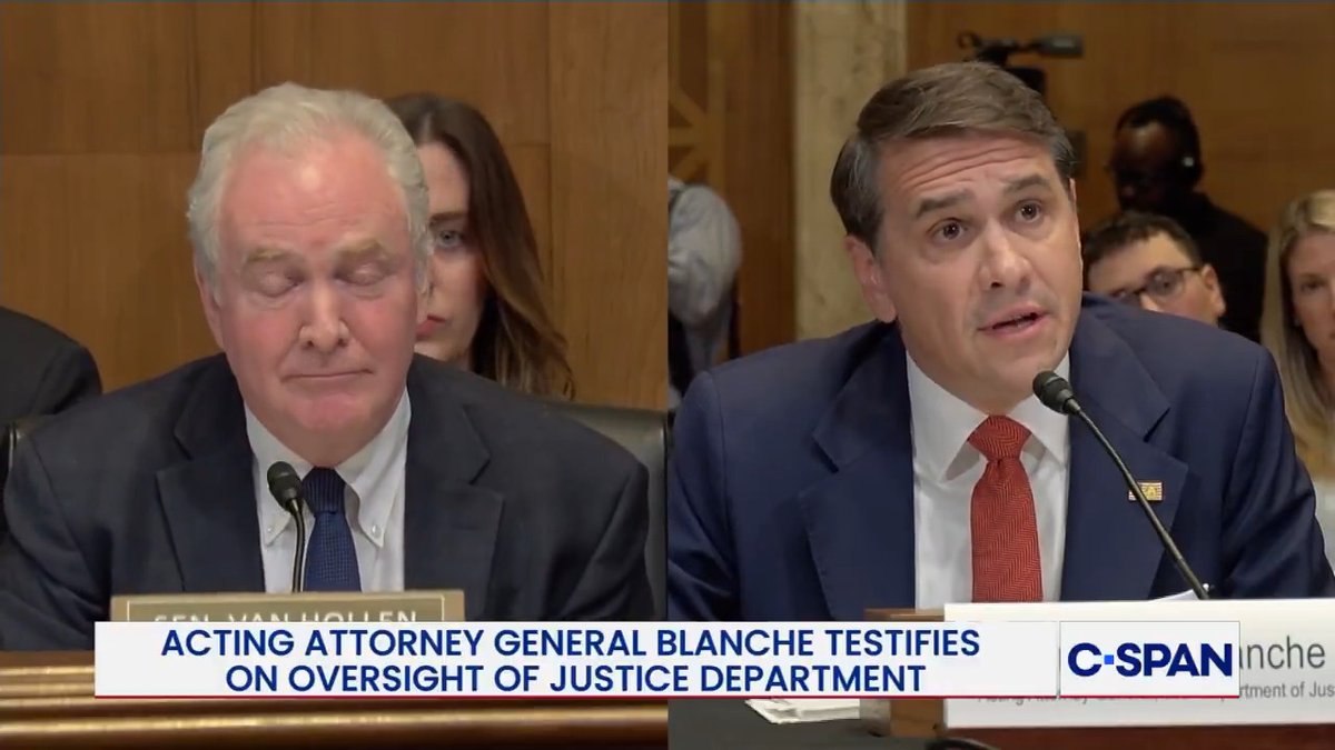 Sen. Senator Chris Van Hollen (D-MD): "Will individuals who assaulted Capitol Police officers be eligible for this fund?" Acting AG Blanche: "Anybody in this country is eligible to apply, if they believe they are a victim of weaponization."