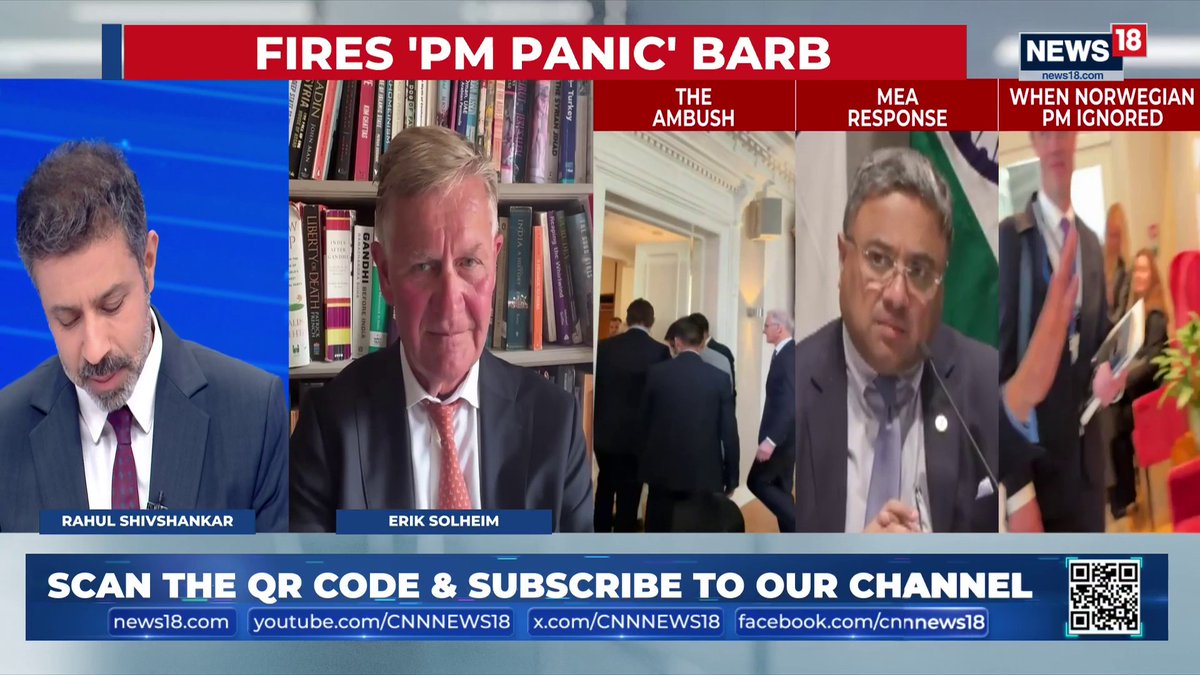 #EXCLUSIVE | A Norwegian journalist heckled PM Modi: Does India still need to answer 'why' it has to be trusted? It is an incident of a very immature journalist who has very little knowledge about India: Erik Solheim, ex-Norway minister #PMModi #MEA #IndiaPolitics #DemocracyDebate #Norway #TheRightStand | Rahul Shivshankar Poonam Burde