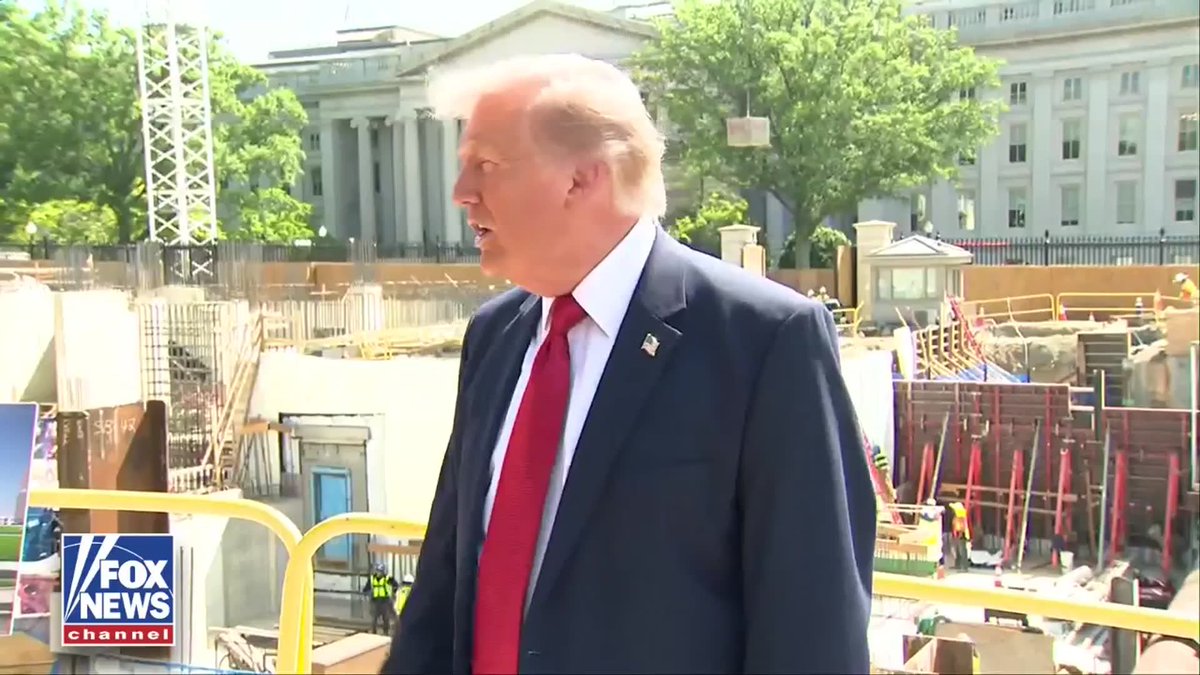 JUST IN: President Trump jokes about how thin he looks hiding his waist behind a picture of the planned White House ballroom. “I look so thin. They'll say, ‘Oh, he’s gotten so thin’ because I'm holding this. You don't have to look at my waist. You can look at this. You saw enough of my waist along with President Xi.”