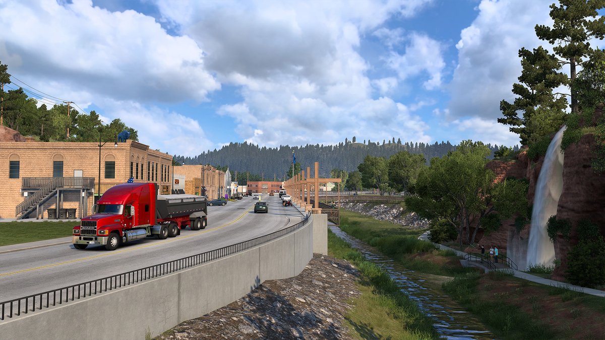 Looking for a mix of nature, history, and relaxation all in one spot? Hot Springs, South Dakota, is calling your name! 🚛💨 Take a closer look at this historic city, coming to our South Dakota DLC for American Truck Simulator 🇺🇸 See more here: