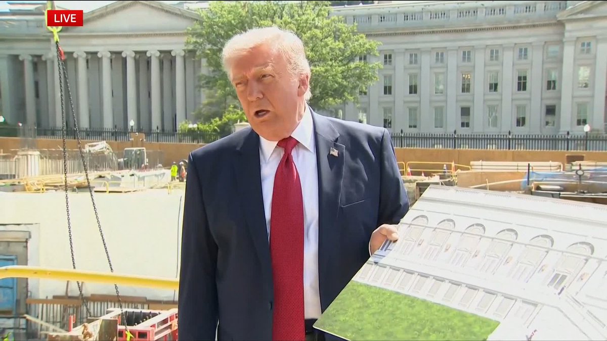 "The entire roof is developed for military. They have a massive drone capacity. Not only is it drone-proof. If a drone hits it, it bounces off" Watch as President Trump speaks about his White House ballroom as it is being constructed 📺 Sky 501