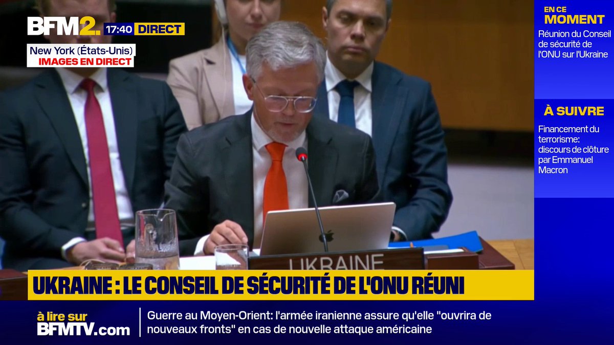 💬"Ça suffit ces larmes de crocodile" L'Ukraine demande à la Russie d'arrêter de se "plaindre" des souffrances des "pauvres Russes", lors d'une réunion du Conseil de sécurité de l'ONU #BFM2