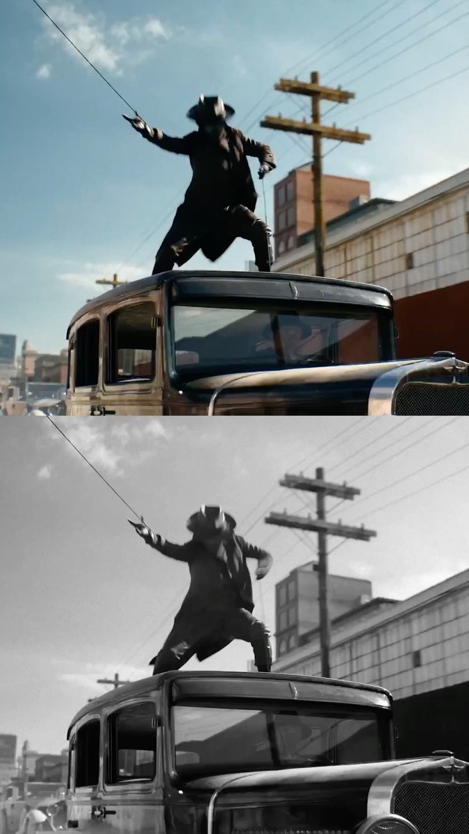 Experience #SpiderNoir in Authentic Black & White and True-Hue Full Color. Premiering May 27 on Prime Video.