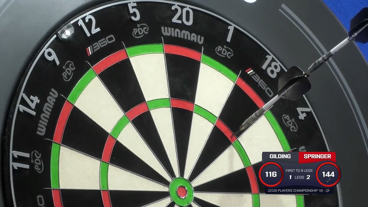 How's your luck, Niko 😩 Niko Springer gets a Robin Hood AND a bounce-out in the same visit… Even Andrew Gilding knew that was unlucky 😂 📺 #PC18