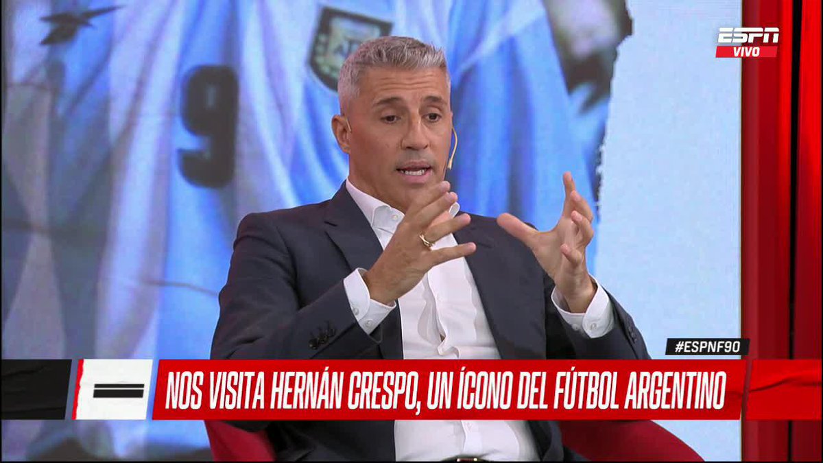 🇦🇷 SU CASO CON MARCELO BIELSA Hernán Crespo y lo que vivió con el actual DT de Uruguay en su etapa como jugador de la Selección Argentina. ▶️ Mirá #ESPNF90 en el Plan Premium de #DisneyPlus