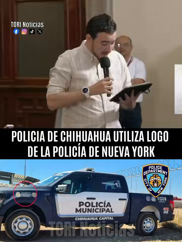 QUE TODO MÉXICO SE ENTERE🚨⚠️Manuel Pedrero exhibe al panista alcalde de Chihuahua que mandó a grabar sus patrullas con el logo de Nueva York👇🏽👇🏽👇🏽👇🏽